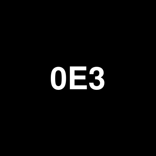 0E3 logo