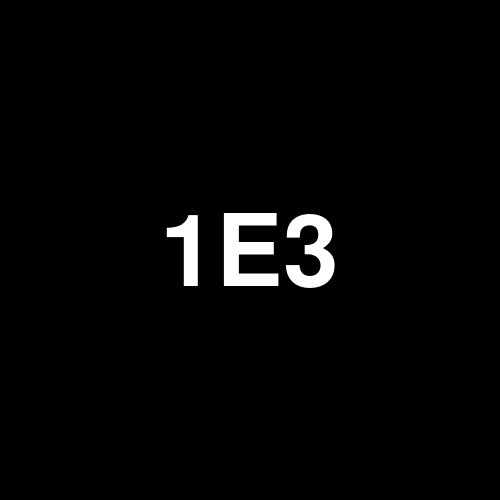 1E3 logo