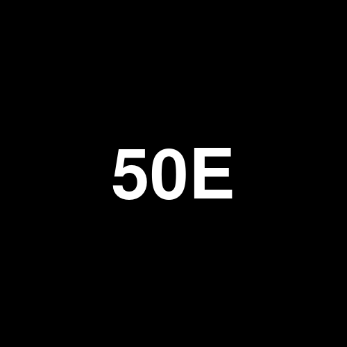 50E logo