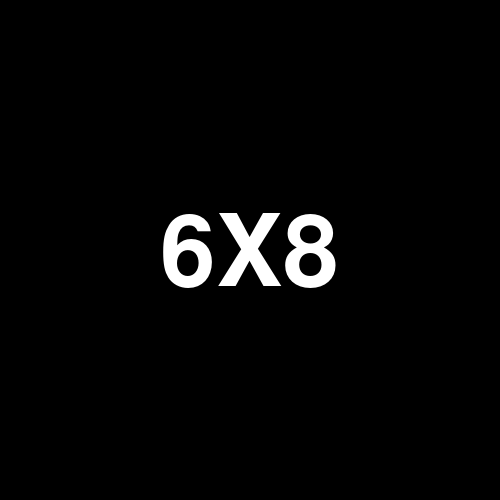6X8 logo