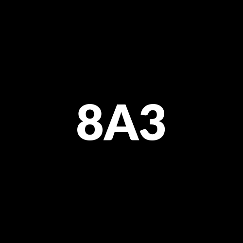 8A3 logo